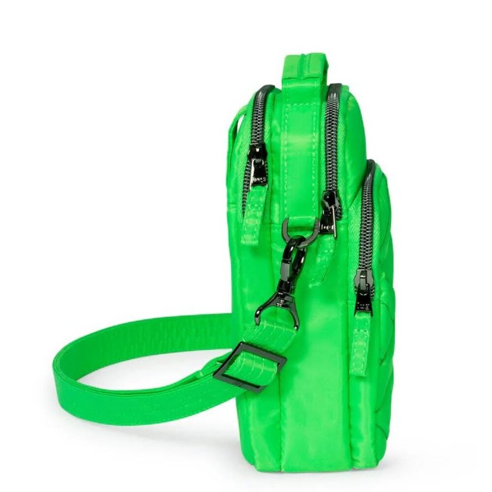 Lug Skeeter Mini 2 Convertible Crossbody Belt Bag Lime Green Tonal Bright Neon - Picture 5 of 10